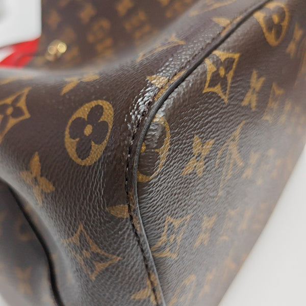 NÉONOÉ MM Monogram Coated Canvas Brown