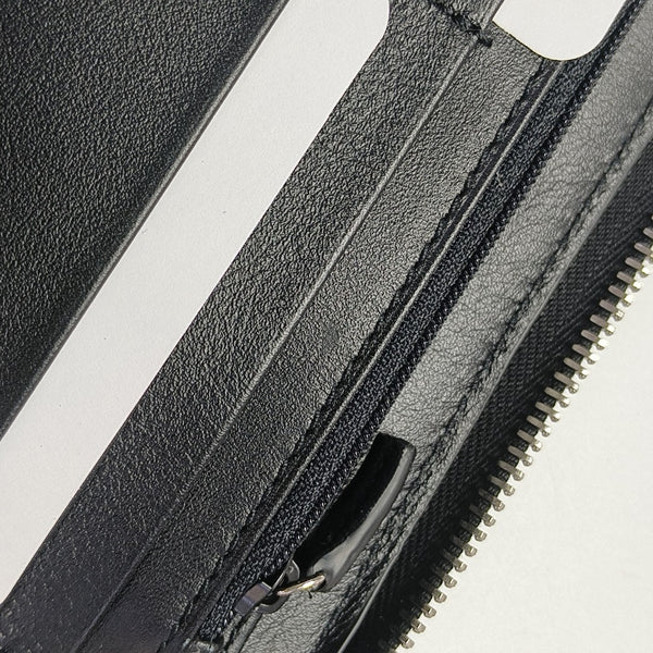 Signature Monogram Calfskin Black Wallet