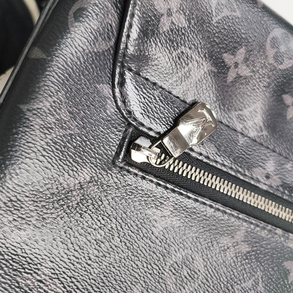 DISTRICT MM Monogram Coated Canvas Black