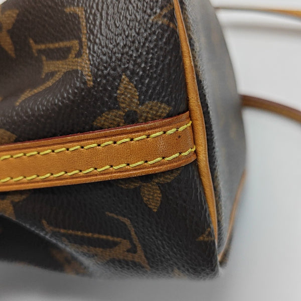 NÉONOÉ Nano Monogram Coated Canvas Brown