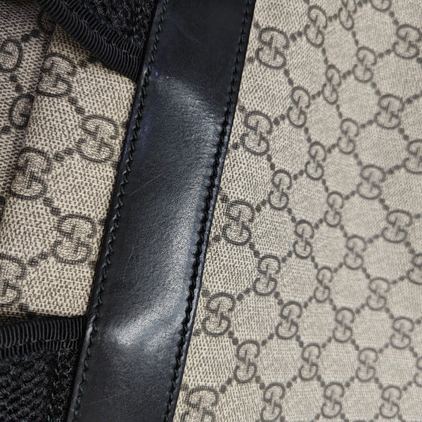 Monogram Coated Canvas Backpack Brown