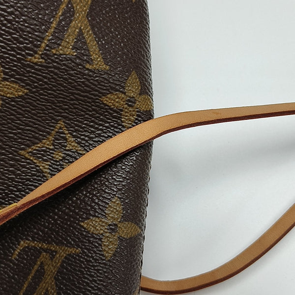 NEVERFULL MM Monogram Coated Canvas Brown