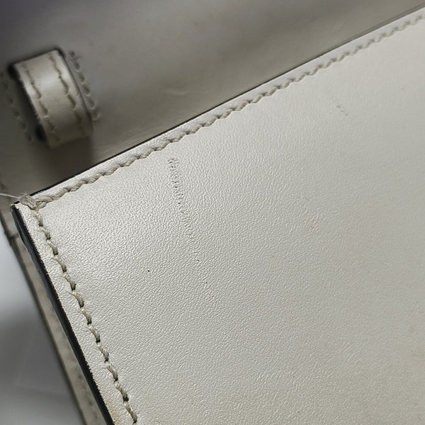 Sylvie Mini Calfskin White