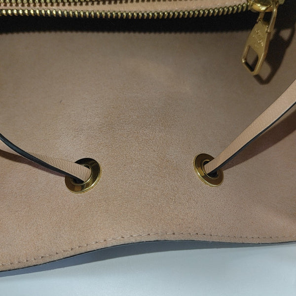 NÉONOÉ MM Damier Ebene Coated Canvas Brown