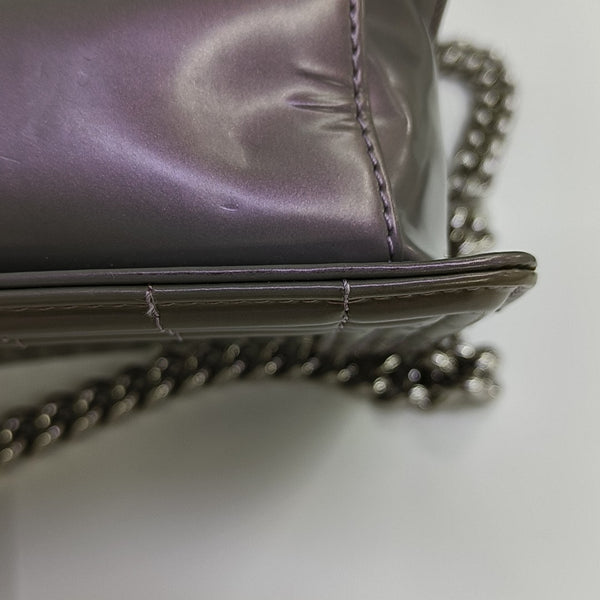 BOY CHANEL Medium Patent Calfskin Purple