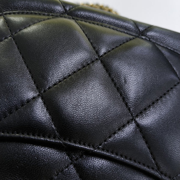 Mini Quilted Lambskin Black