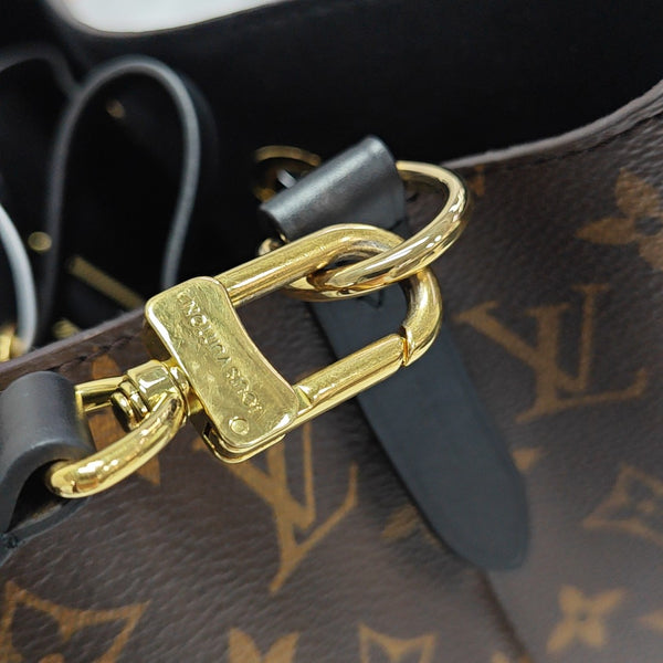 NÉONOÉ MM Monogram Coated Canvas Brown