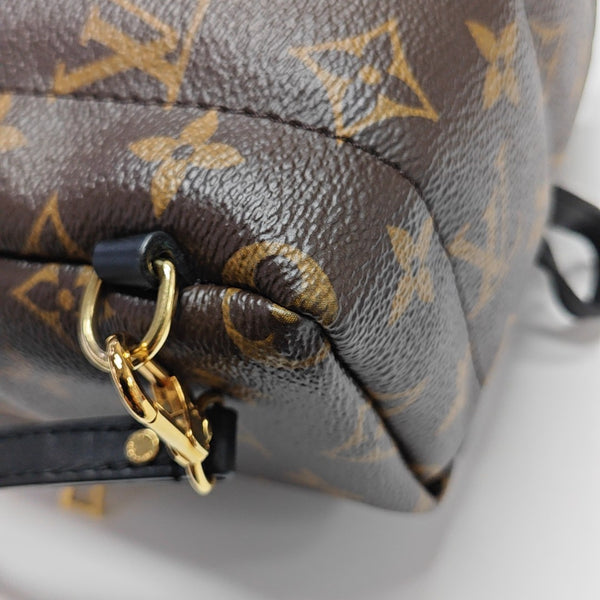 PALM SPRINGS Mini Monogram Coated Canvas Brown