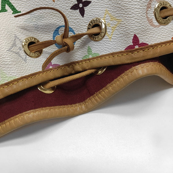 LV × TM NÉONOÉ MM Monogram Coated Canvas White