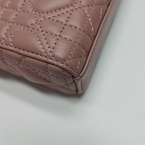 Lady D-Joy Super Mini Cannage Lambskin Pink