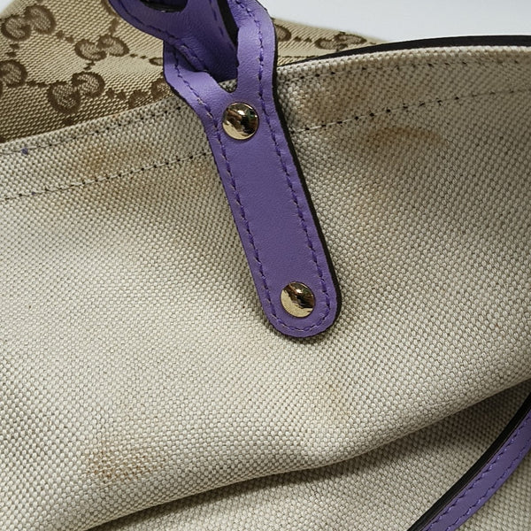 Monogram Canvas Tote Bag Brown