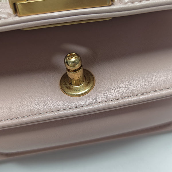 BOY CHANEL Quilted Fabric Pink