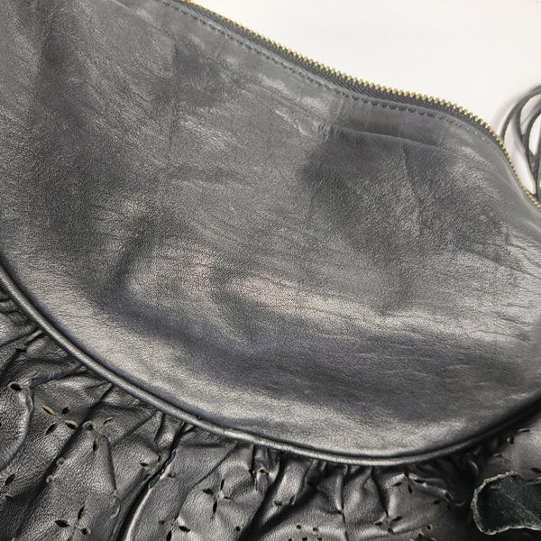 Calfskin Shoulder Bag Black