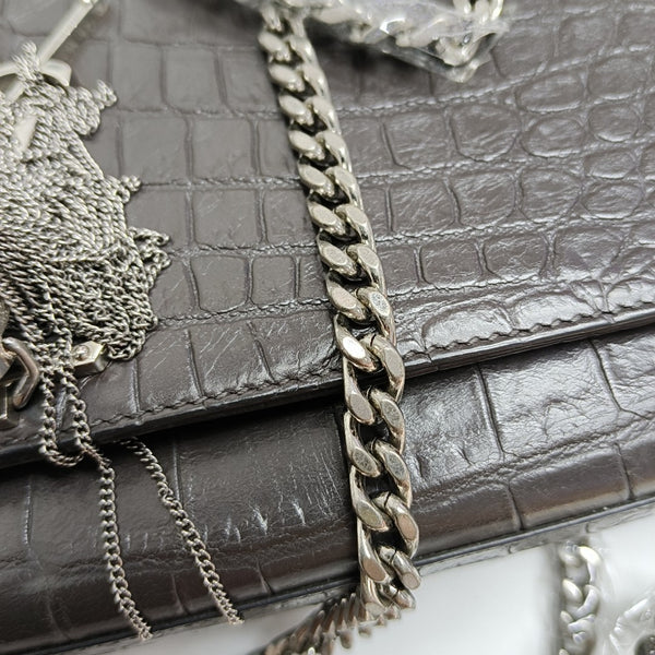 KATE Medium Calfskin Gray