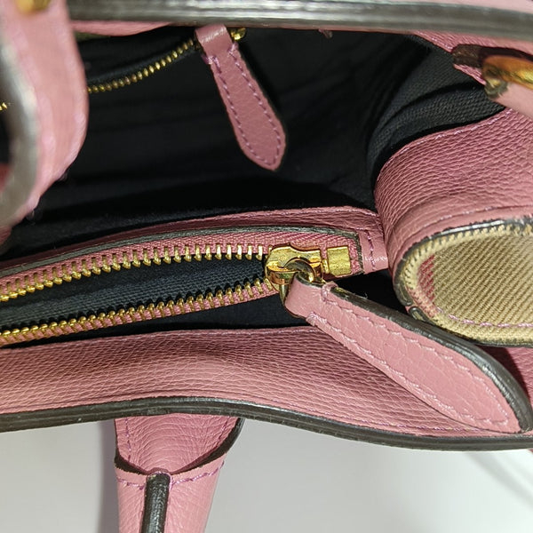The Banner Medium Calfskin Pink