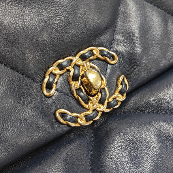 CHANEL 19 Small Quilted Lambskin Blue