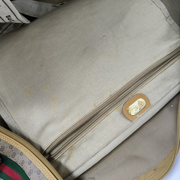 Monogram Coated Canvas Shoulder Bag Brown