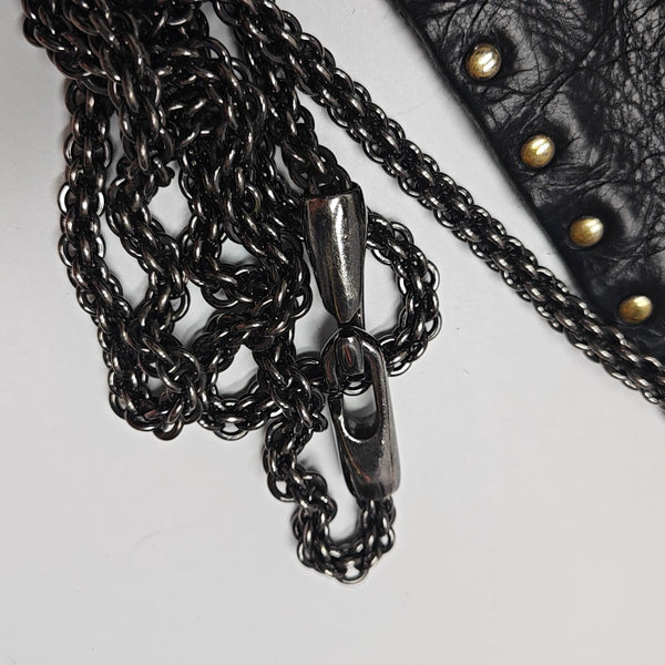 Spike Up Quilted Calfskin Black