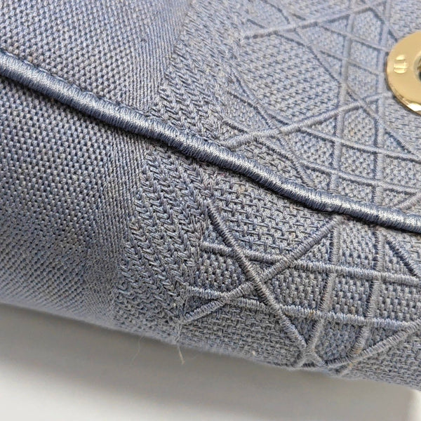 Authenticated pre-owned Lady D-Lite Medium Denim Blue - Tote Bag at Looply
