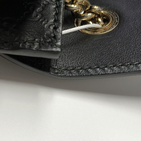 Emily Chain Mini Monogram Calfskin Black