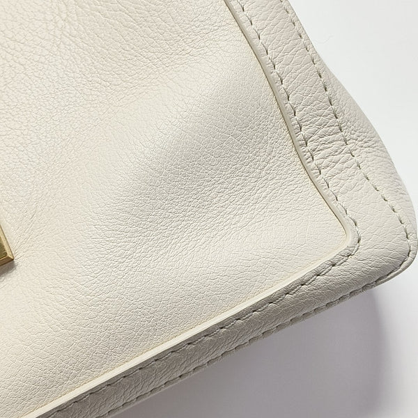 DAUPHINE MM Calfskin White