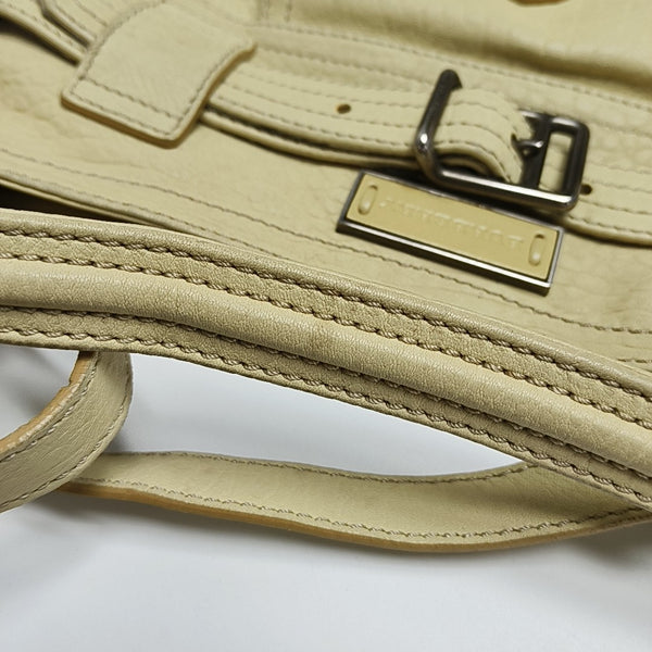 Calfskin Shoulder Bag Beige