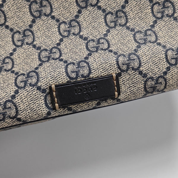 Monogram Coated Canvas Clutch Black