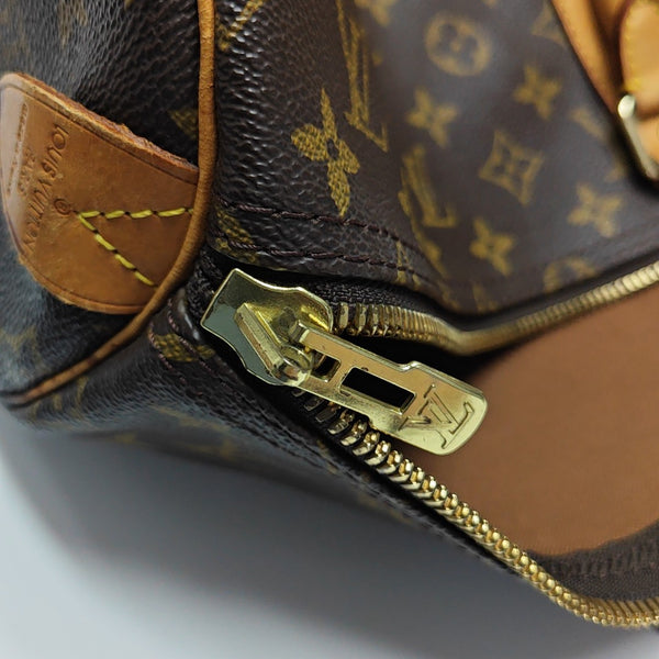 SAC SOUPLE 55 Monogram Coated Canvas Brown