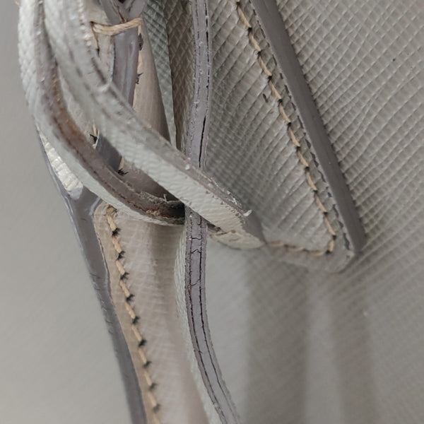 Galleria Large Saffiano Calfskin Gray