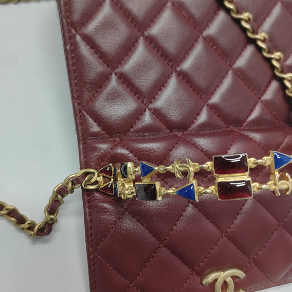 KELLY Medium Quilted Lambskin Red