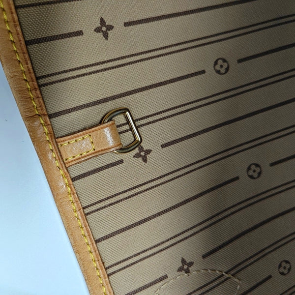 NEVERFULL GM Monogram Coated Canvas Brown
