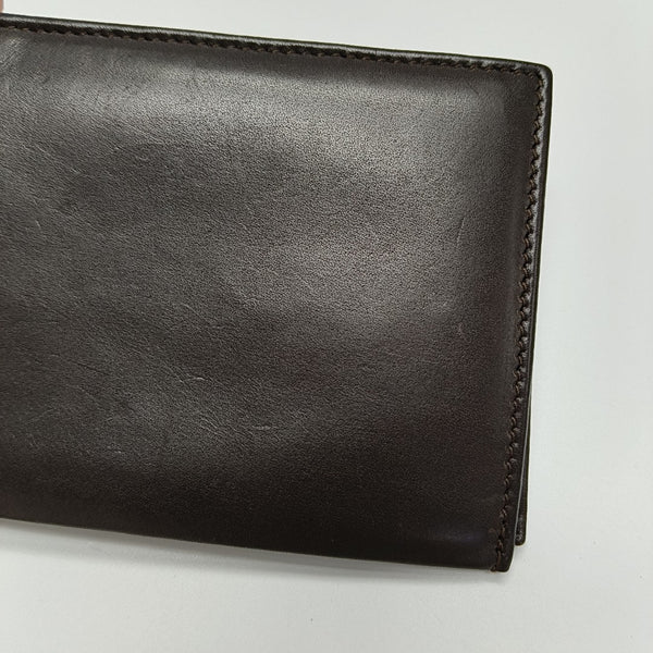 Calfskin Wallet Super Mini Brown