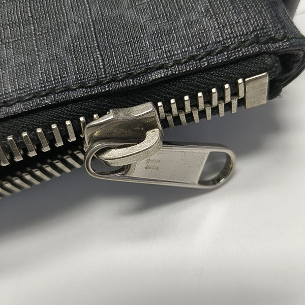 GG Supreme Monogram Coated Canvas Gray