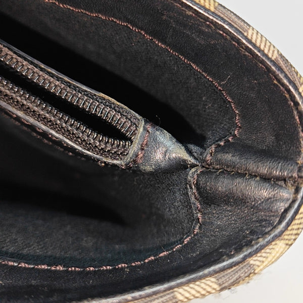 Coated Canvas Top Handle Bag Beige