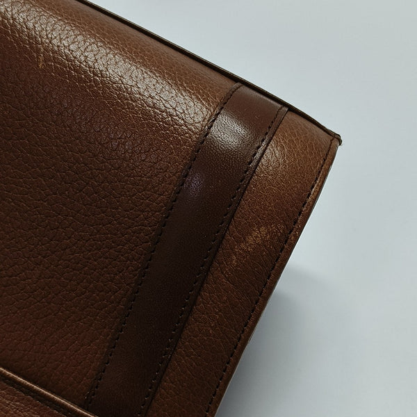 Calfskin Shoulder Bag Brown