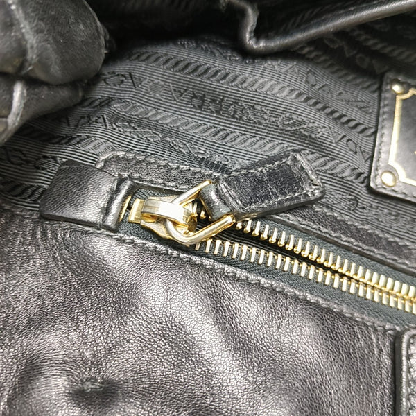 Gaufre Quilted Lambskin Black