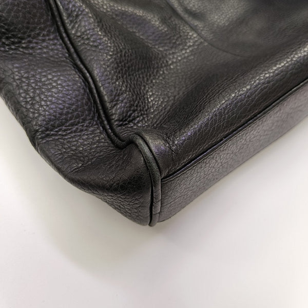 Calfskin Top Handle Bag Black