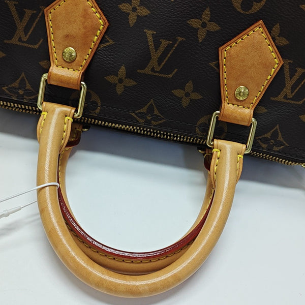SPEEDY 25 Monogram Coated Canvas Brown