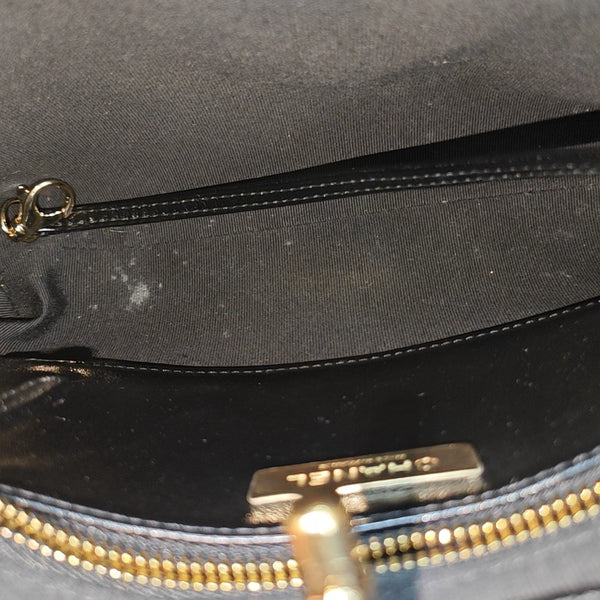 CHANEL 31 Mini Quilted Waxed Cafskin Black