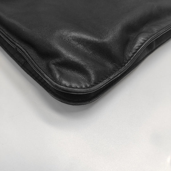 Calfskin Top Handle Bag Black