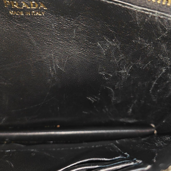 Saffiano Calfskin Shoulder Bag Gold