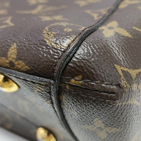 MONTAIGNE BB Monogram Coated Canvas Brown