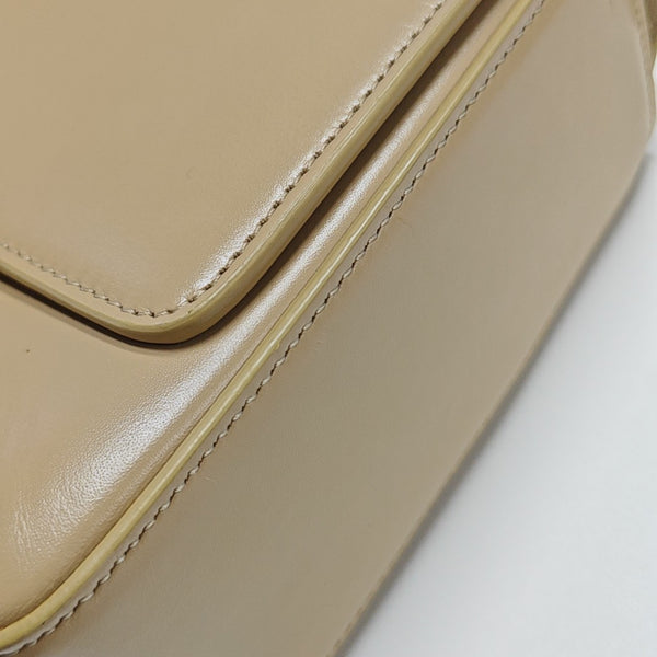 Calfskin Shoulder Bag Medium Beige
