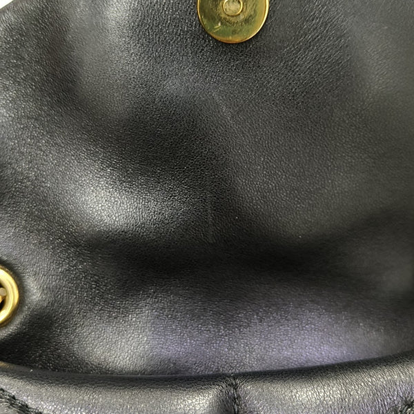 PUFFER Mini Chevron Lambskin Black
