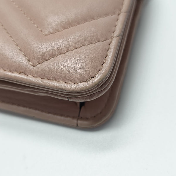 GG Marmont Super Mini Quilted Calfskin Pink