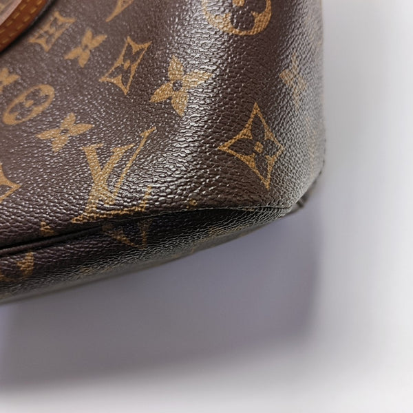 NEVERFULL MM Monogram Coated Canvas Brown