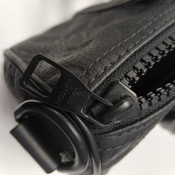 KEEPALL 25 Monogram Calfskin Black