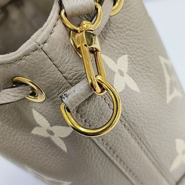 NOÉ Nano Monogram Calfskin Gray