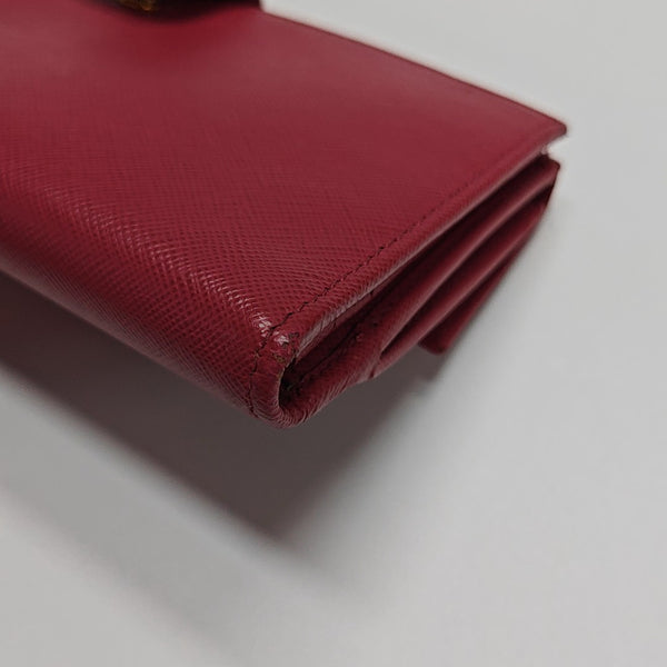 Calfskin Wallet Red