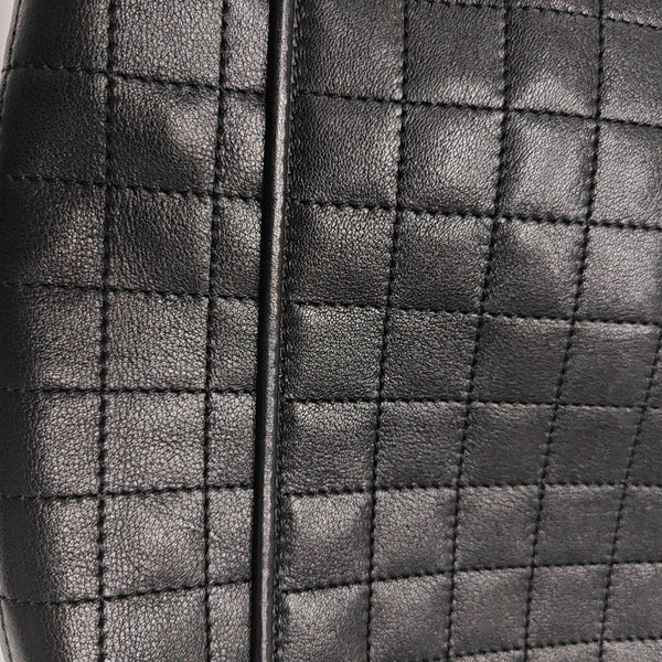 Quilted Calfskin Shoulder Bag Black